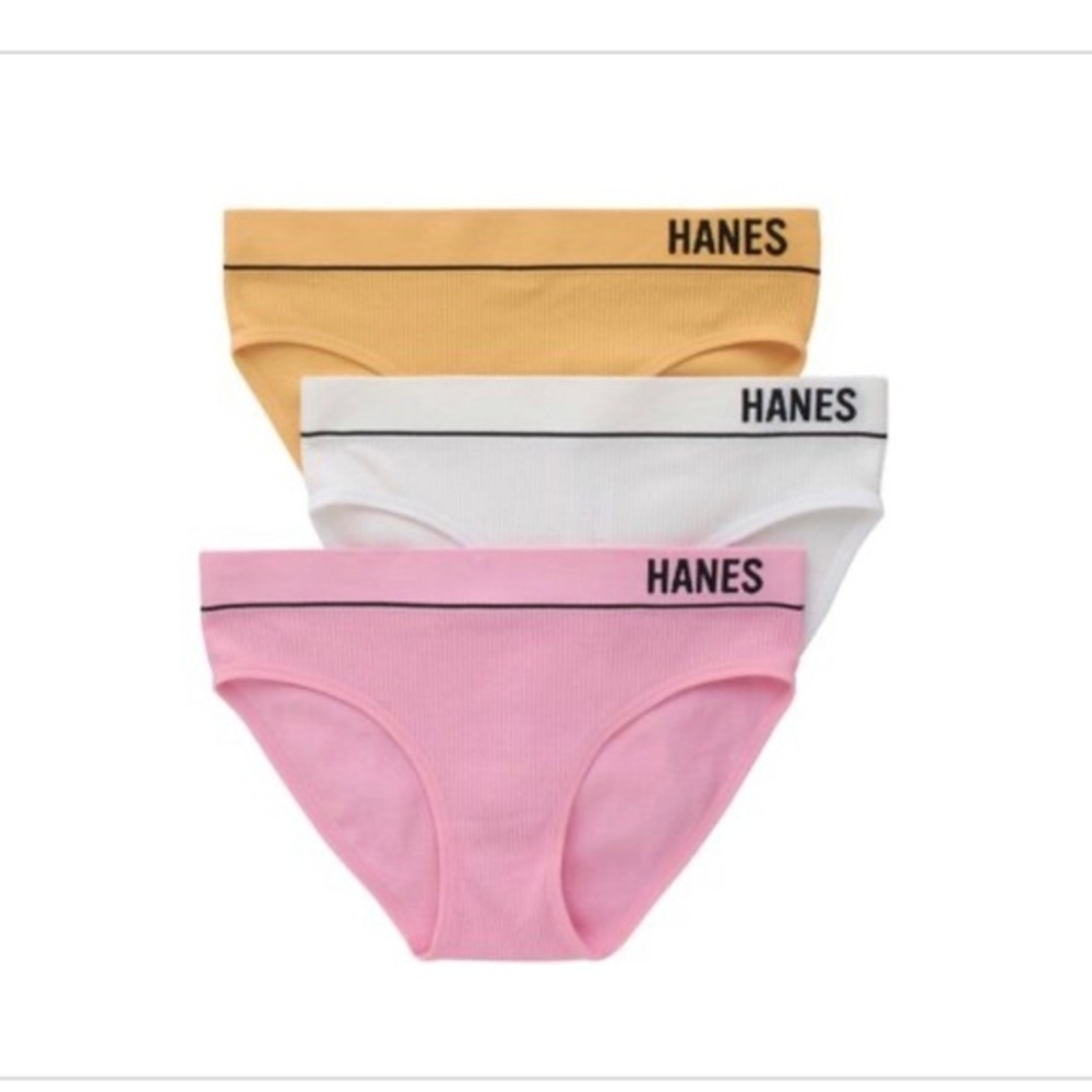 Hanes Classics‎ 3 Pack Womens Seamless Retro Rib Bikini panties size XXL/2XL new